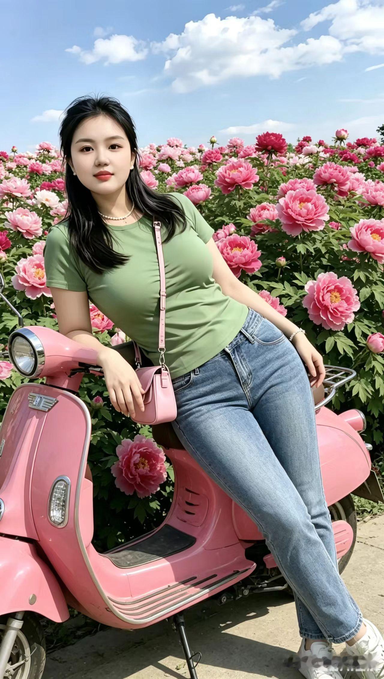 短途兜风偶遇牡丹花海，粉花配晴空，随手拍出温柔春日画面
 
短途慢行我路过这片乡