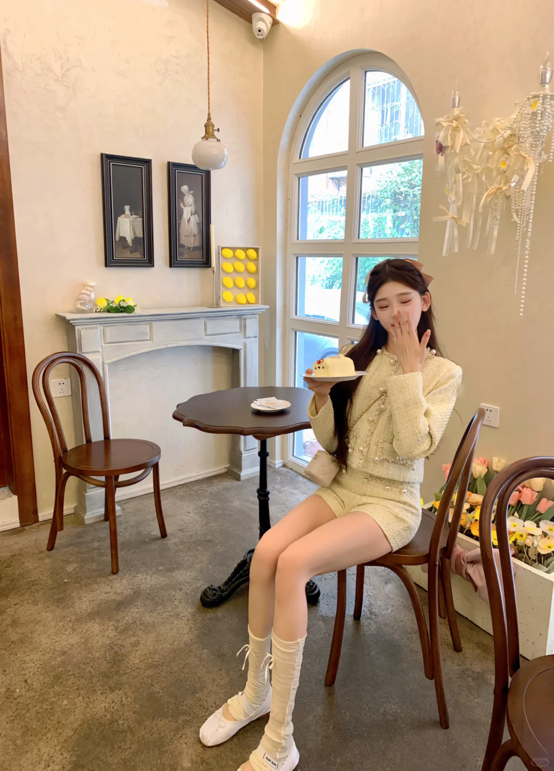 ootd｜🇰🇷韩系千金风套装💛