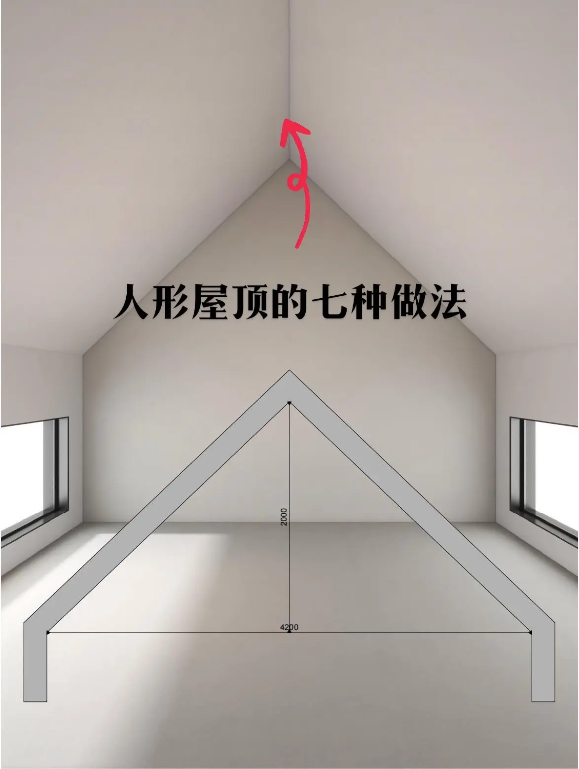 人字形屋顶的七种做法。你会选择哪一种