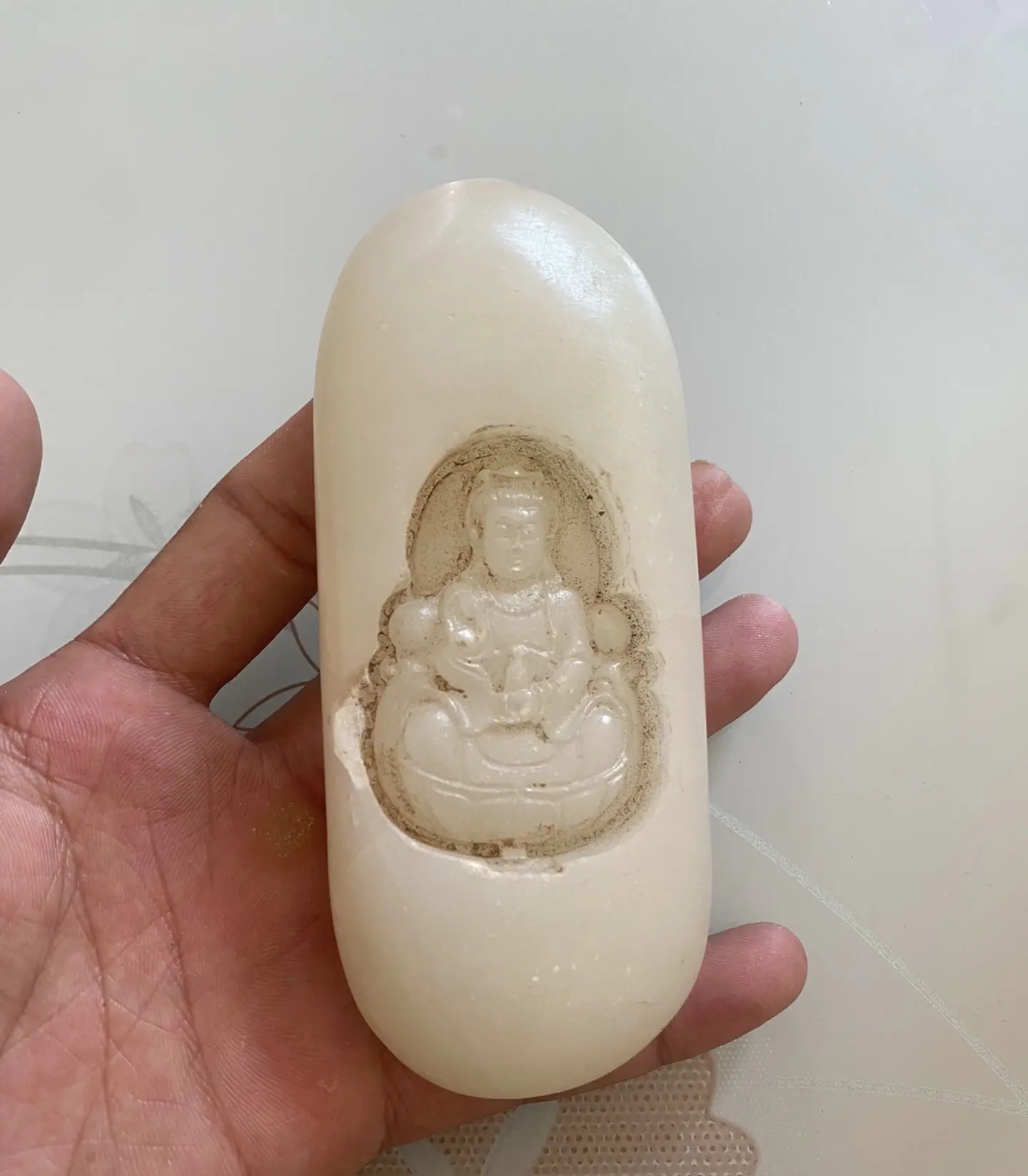 古玉观音【微瑕  有裂痕】目前没有见过同造型的 全网独一份  yi价