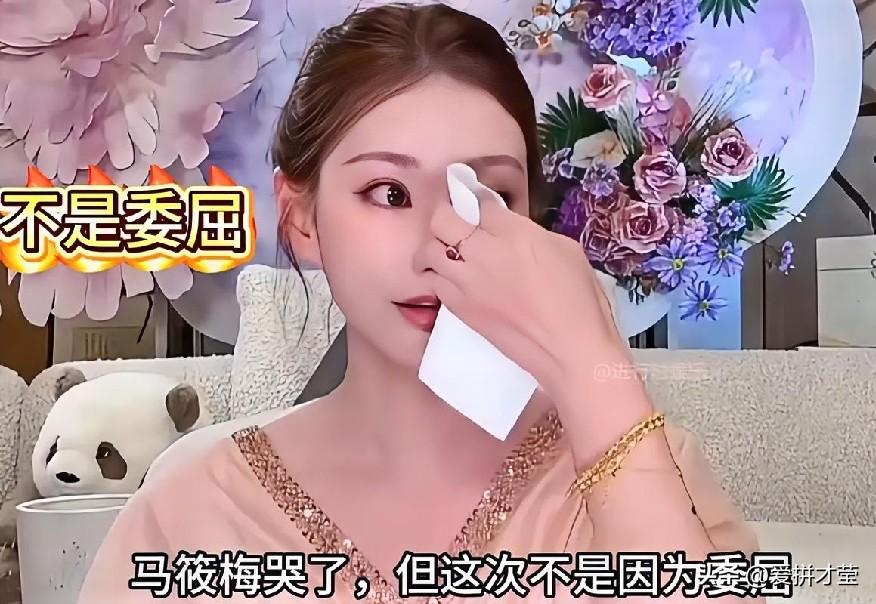 34岁的马筱梅在生日当天哭了，这一哭让人心疼。生日直播本是欢乐时刻，她却聊着聊着