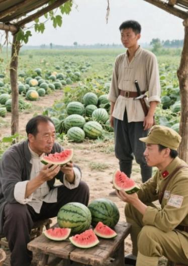 1944 年，运河支队一个连长被地主挖空心思策反成叛徒，谁知地主在请他吃瓜时，却
