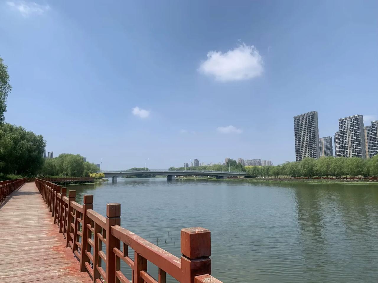 家附近风景优美，景色宜人，但水污染严重，鱼都死了。真是喜忧参半。