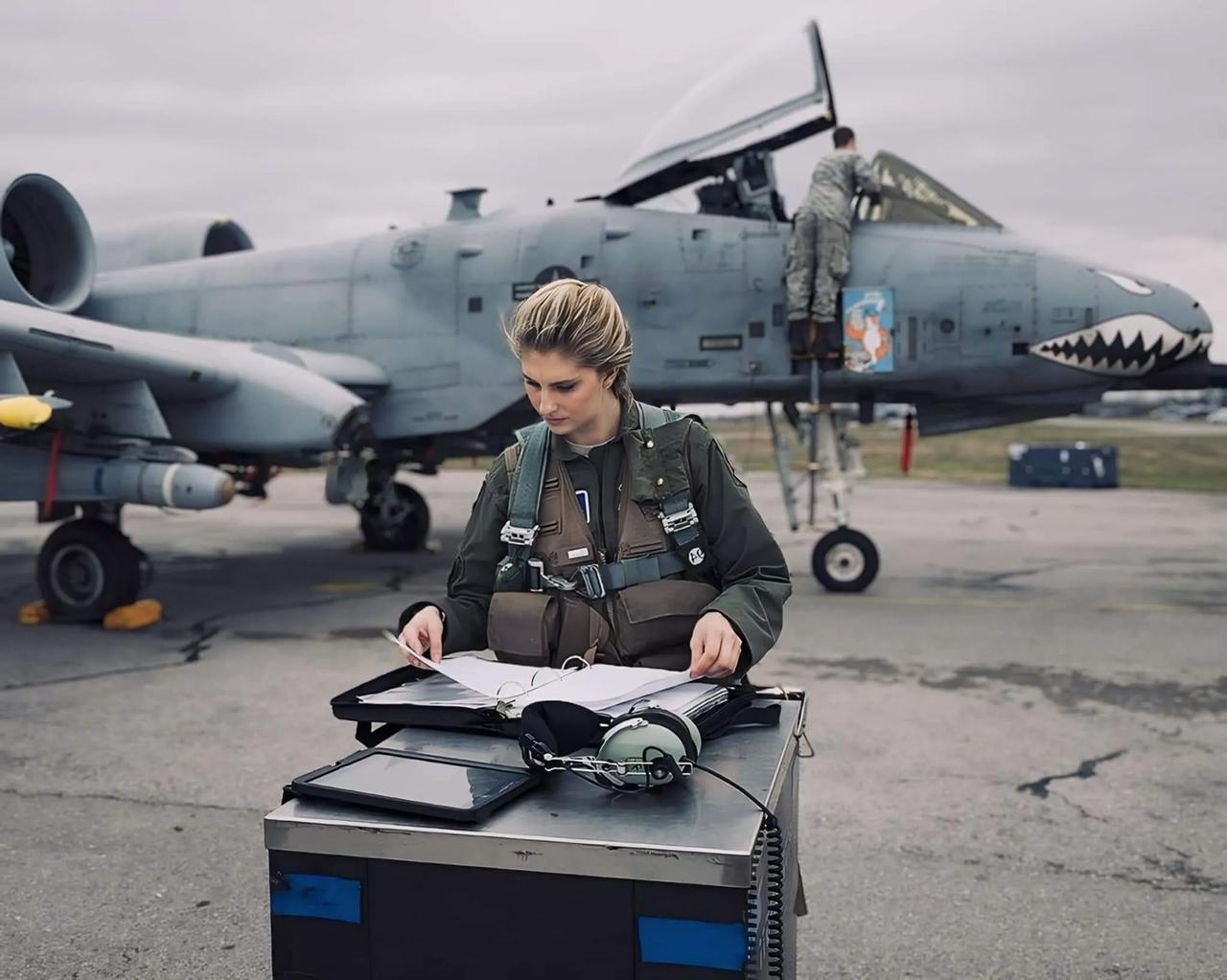 #女飞行员# A-10 warthog