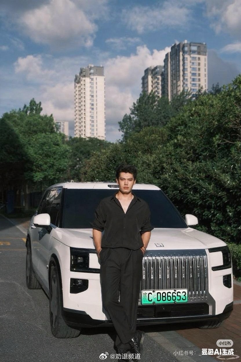 事实证明，再帅的前脸装上绿牌之后依旧一言难尽白瞎极氪 9x 这设计了极氪 ​​​