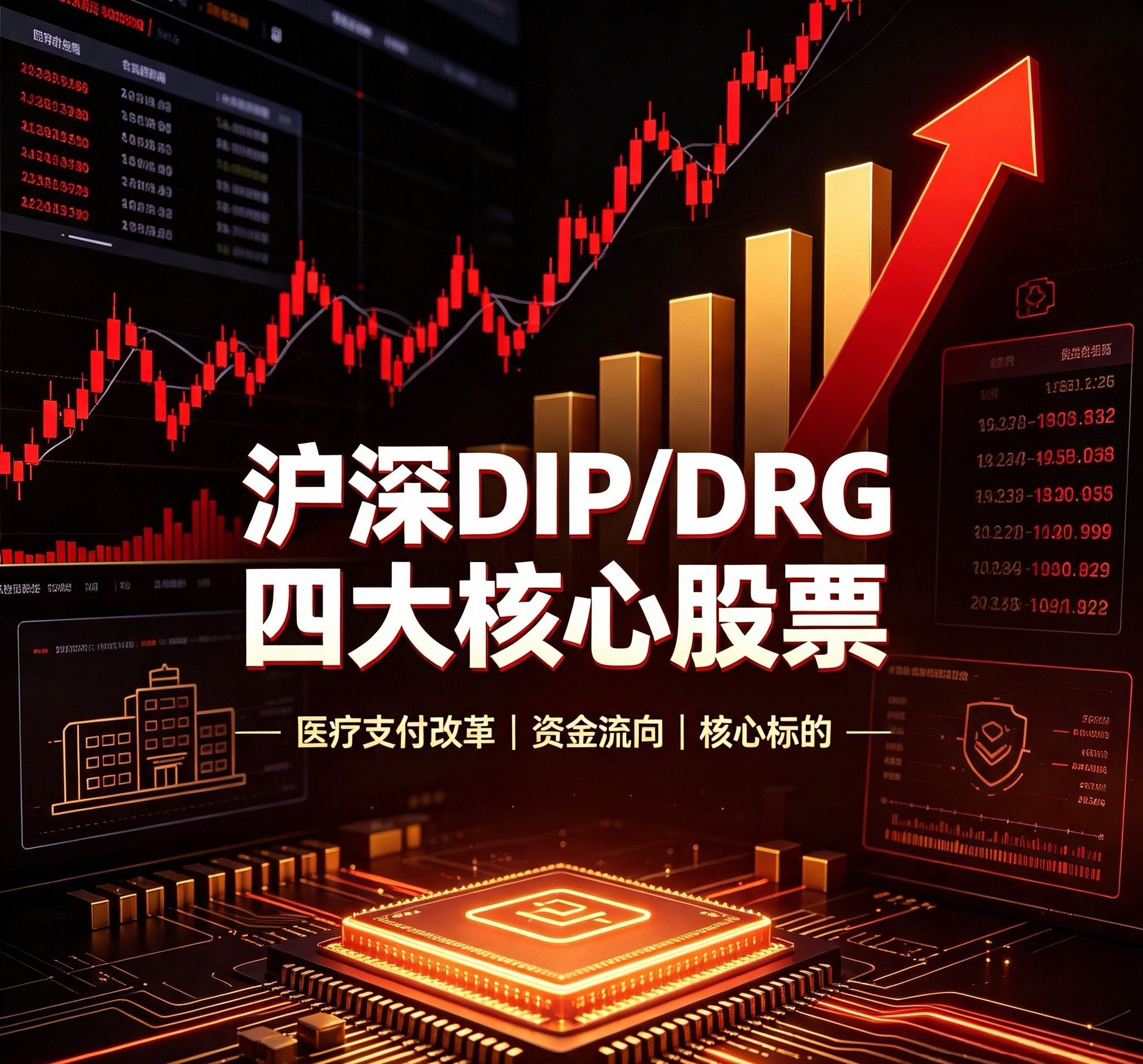 沪深DIP/DRG四大核心股票1. 塞力医疗股价：15.89元核心技术：SPD+