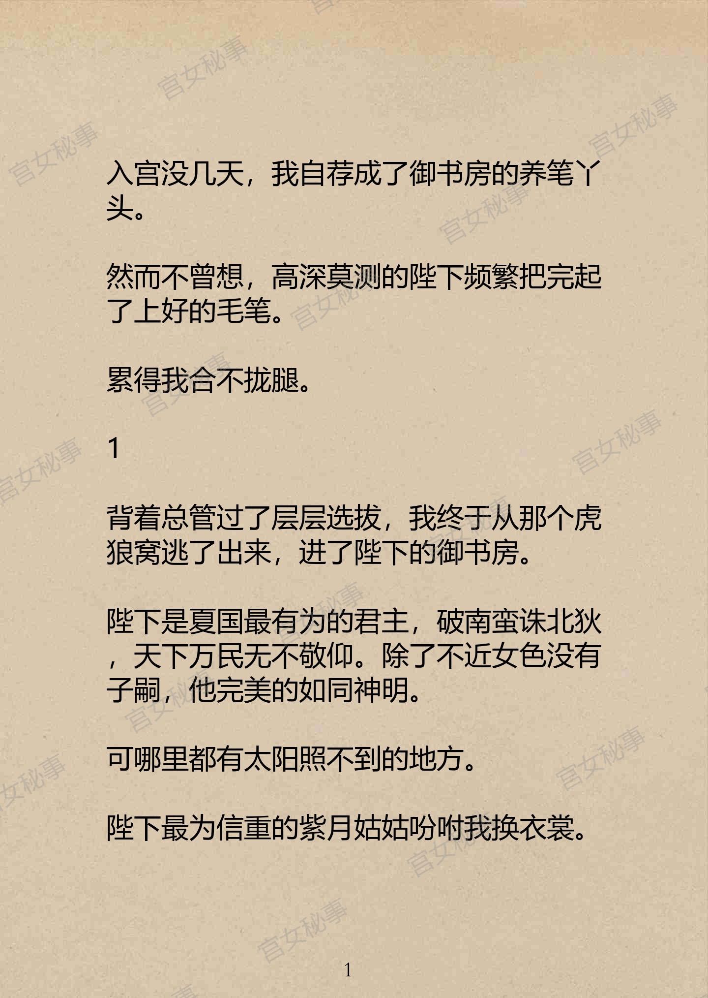 铭：宫女秘事