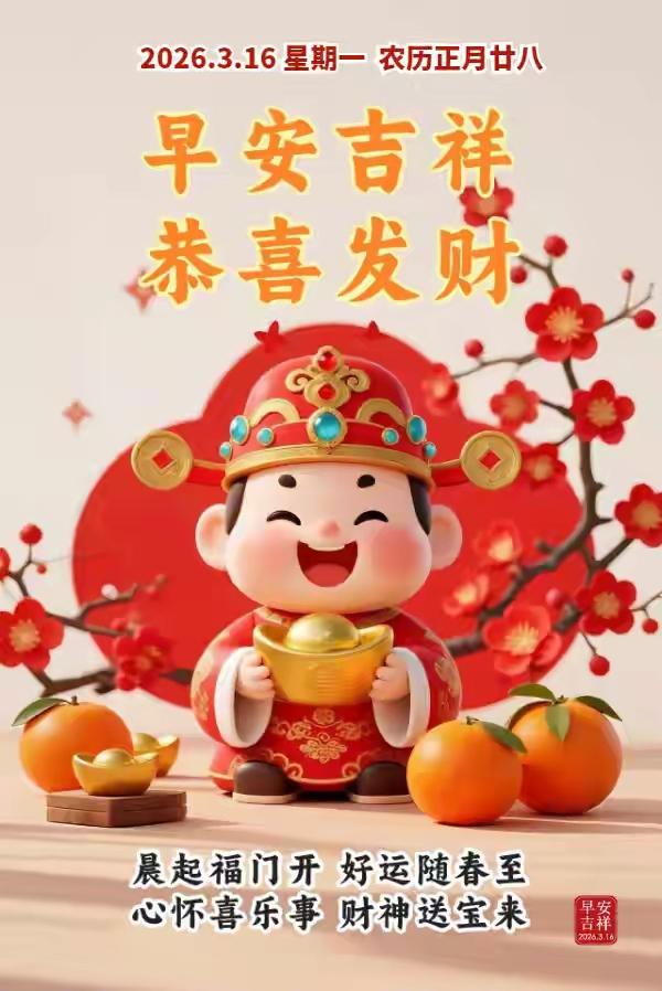 正月二十八周一的清晨，阳光带着新春的温暖洒下。新的一周开始啦，愿这新的开始能如烟