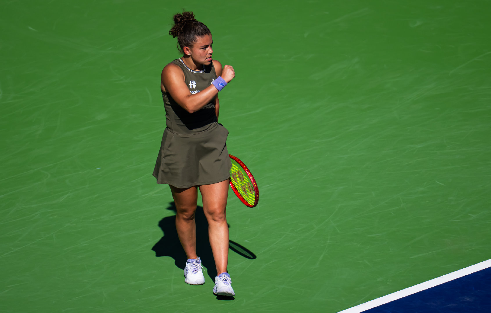 鲍里妮三盘过关✅WTA1000迈阿密站第二轮，7号种子鲍里妮以6-3 1-6 6