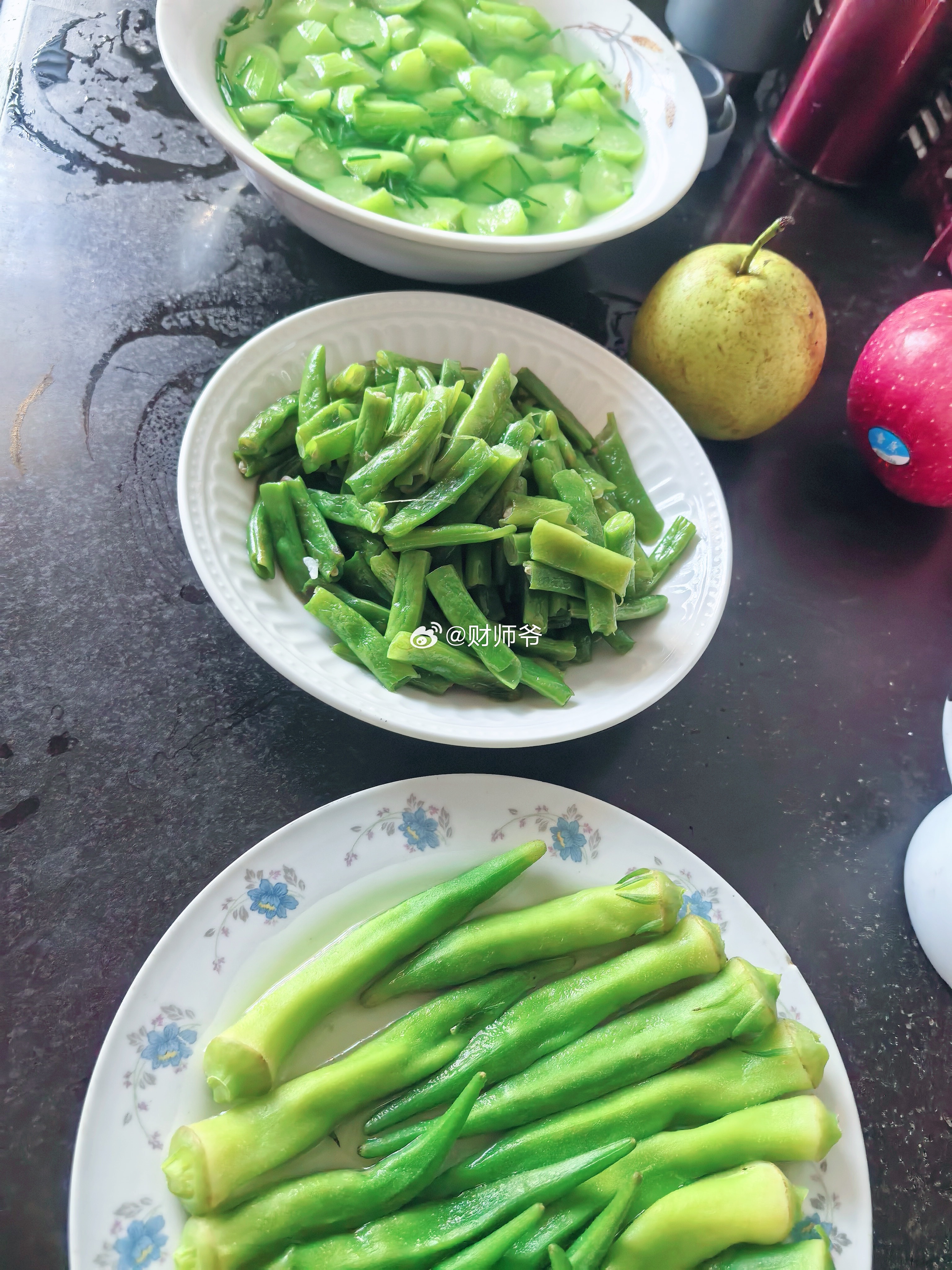 我老妈家今天的菜。