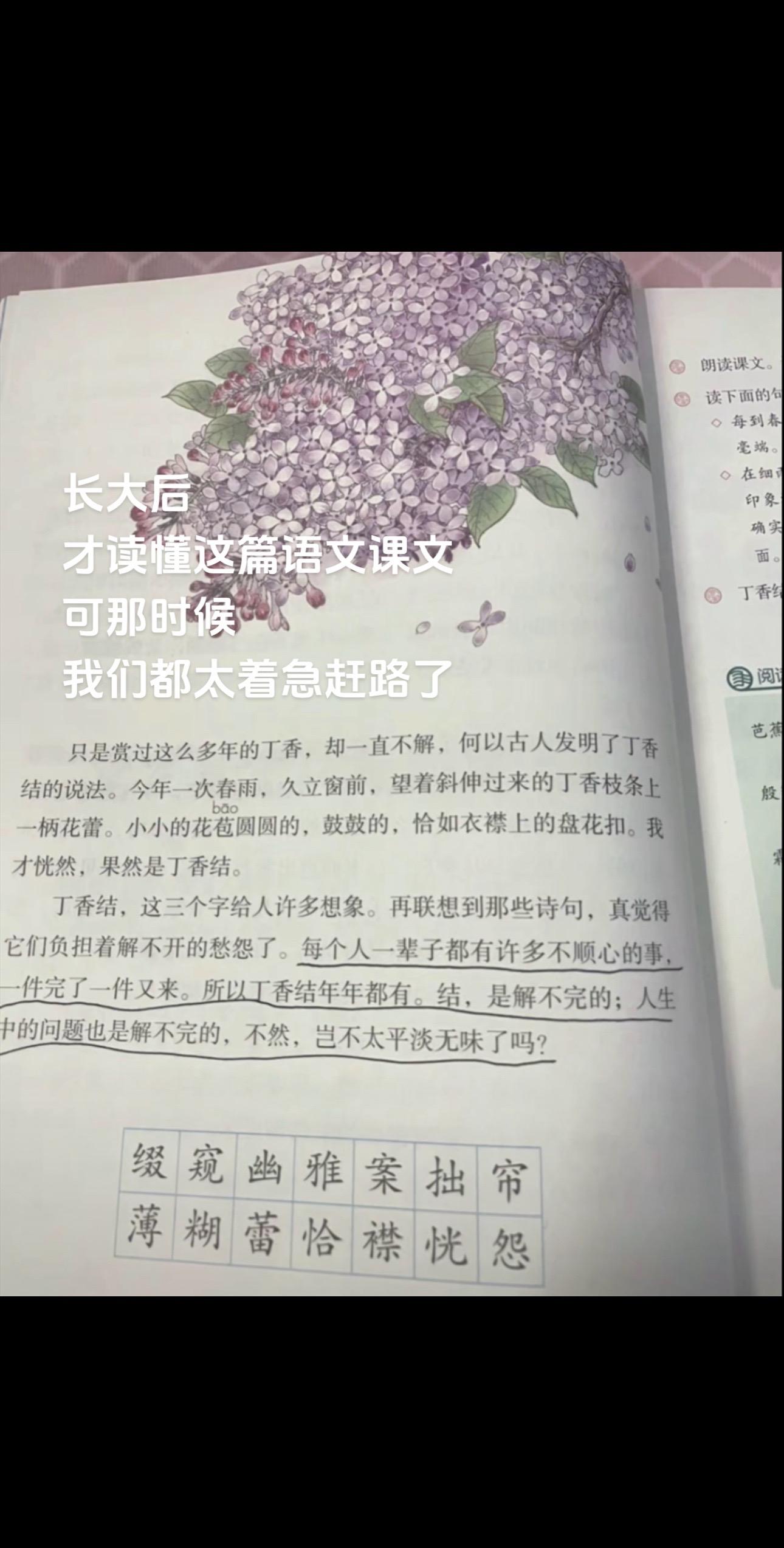 长大后才读懂这篇语文课文 可那时候 我们都太着急赶路了