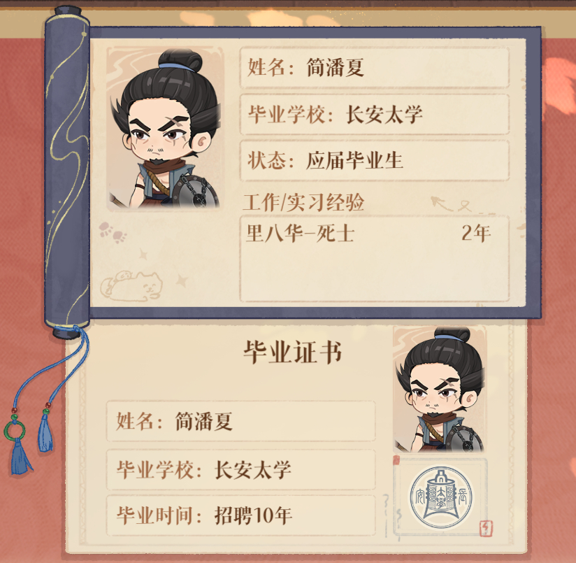 同样是长安太学顶级学府毕业有人去篱笆花当了死士，有人来绣衣楼当了亲卫 