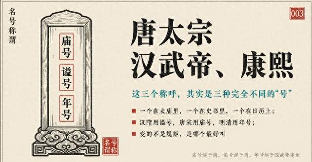 同样是皇帝，为什么有的叫谥号，有的叫庙号，有的叫年号？