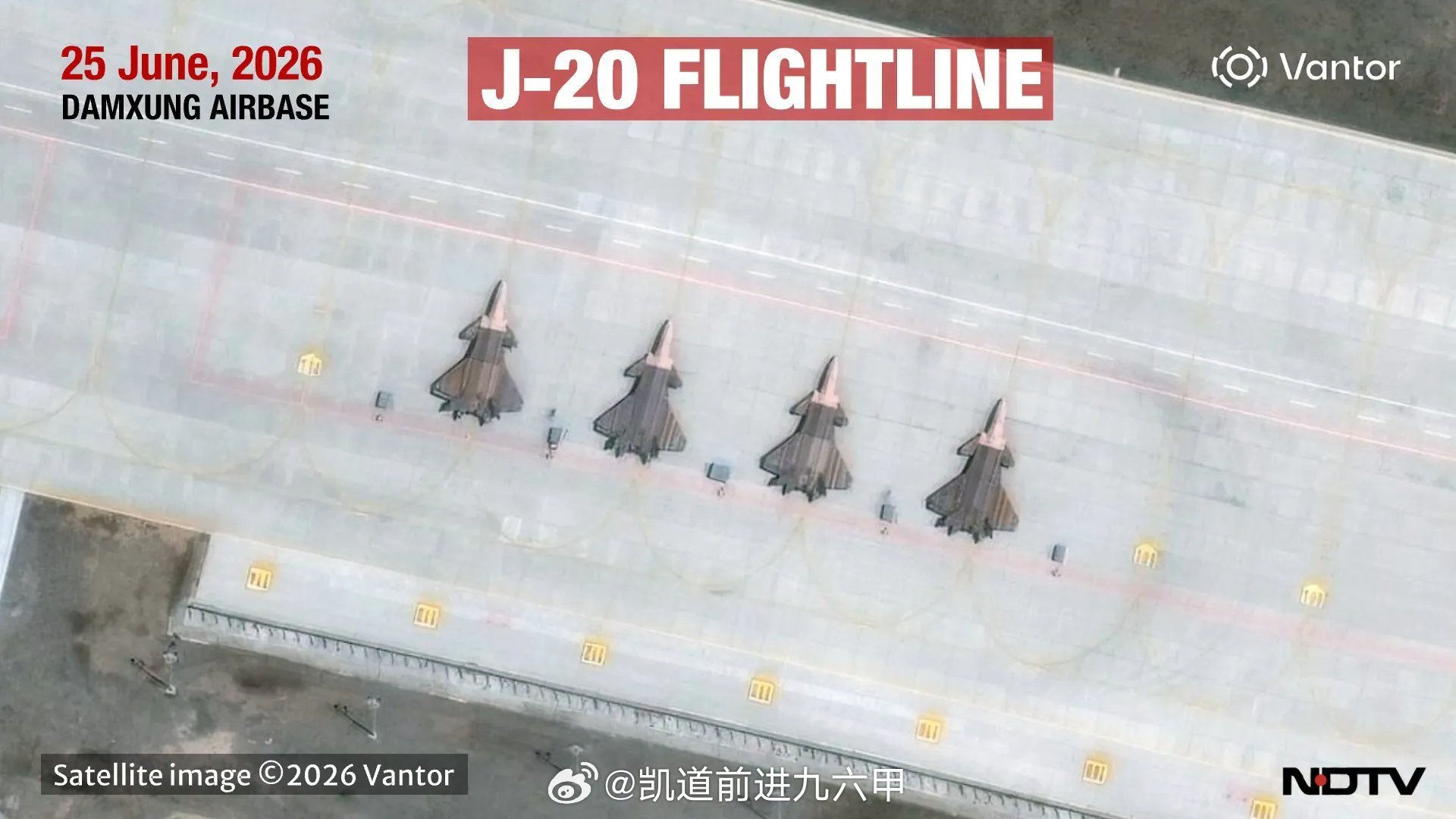 印度人还是不习惯第五代战斗机大行其道的世界。今年6月的Vantor卫星影像显示，