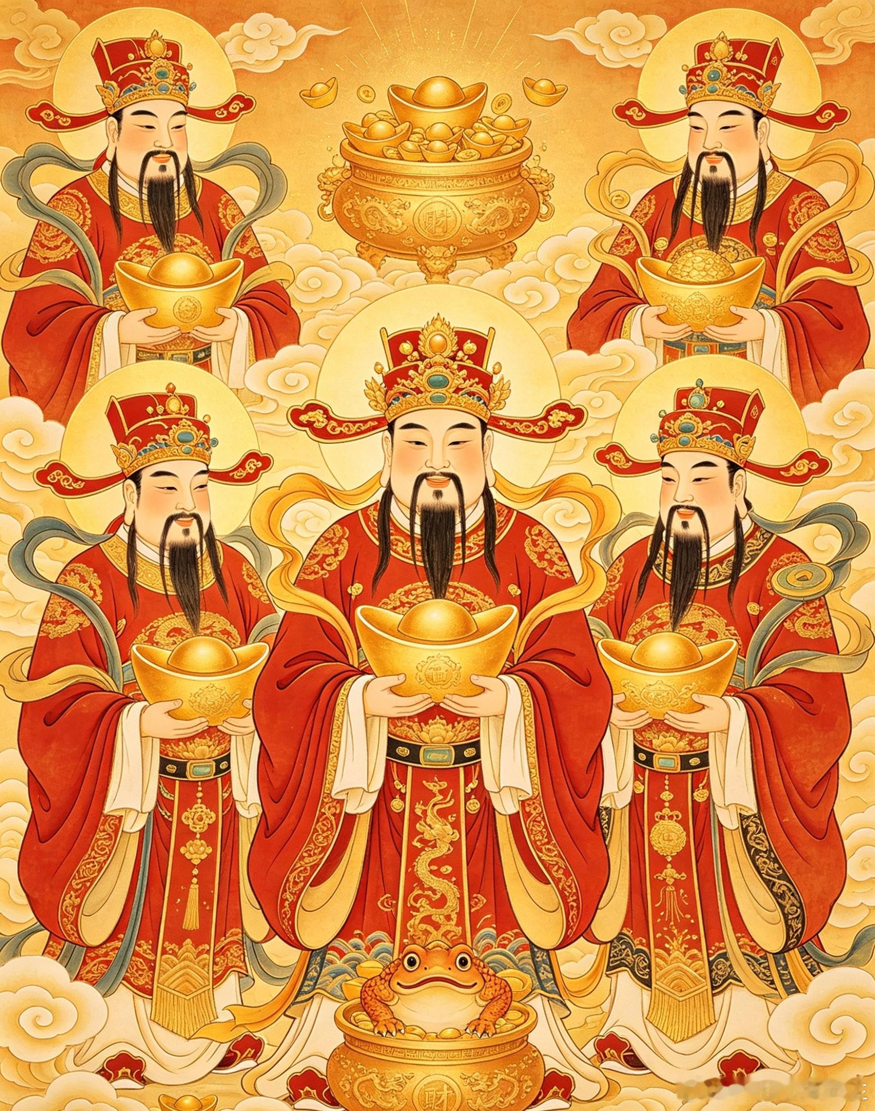 财神到，福气绕。财门大开迎吉运，金银福气进家门。愿正财稳增，偏财常临，日子富足无