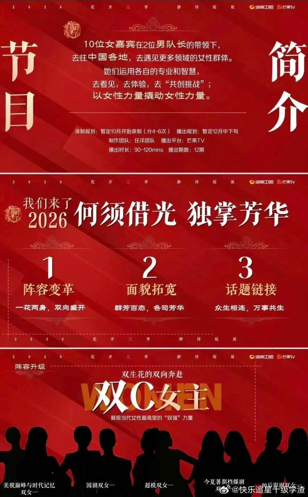 我们来了双女一我们来了双C女主都是谁啊 