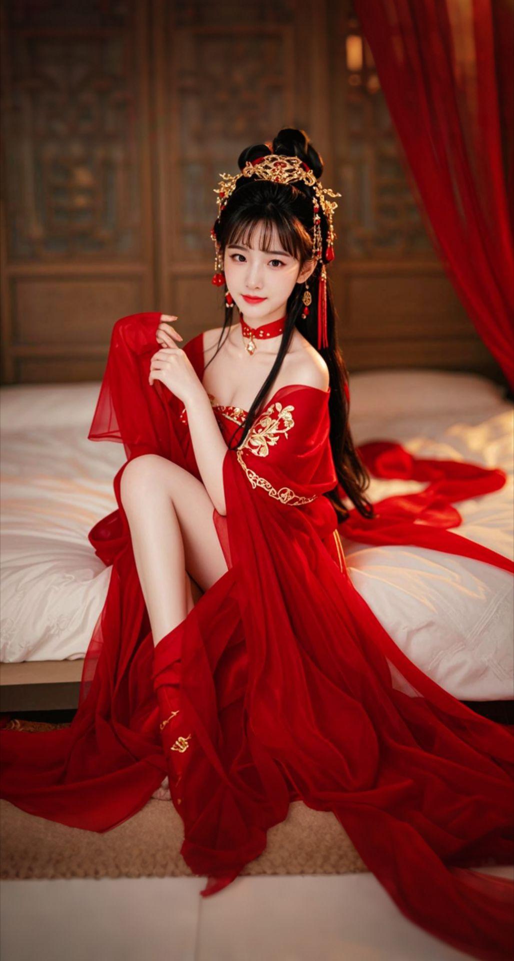 AI扩图 AI红榻妖姬