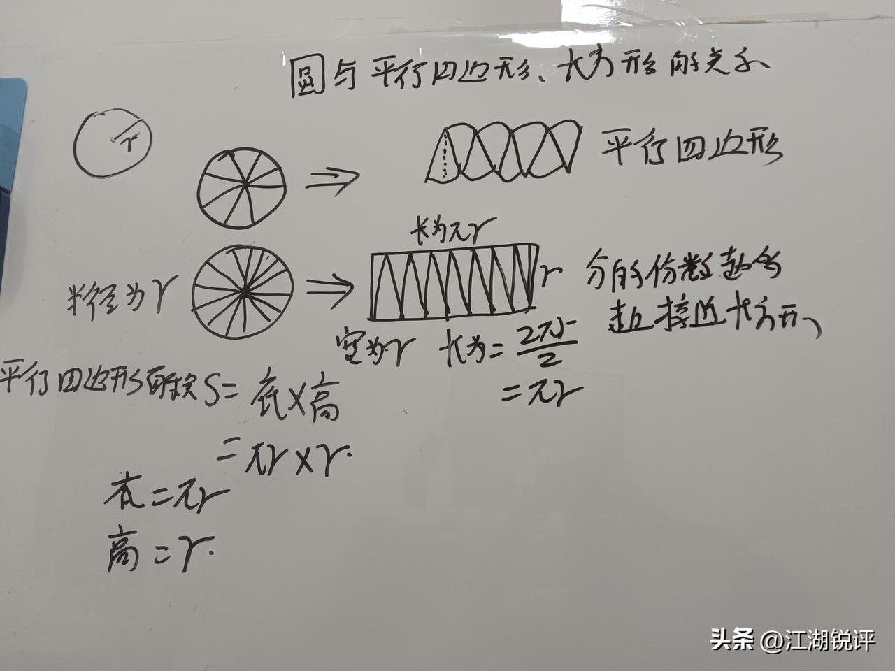 现在的小学教材更加注重公式的推理，我朋友家孩子今年上6年级，学习圆的公式和周长，