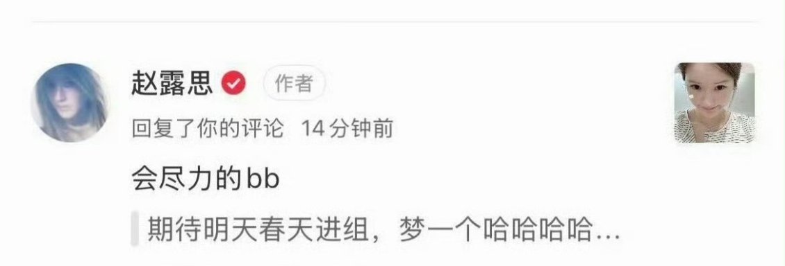 赵露思说尽力明年春天进组