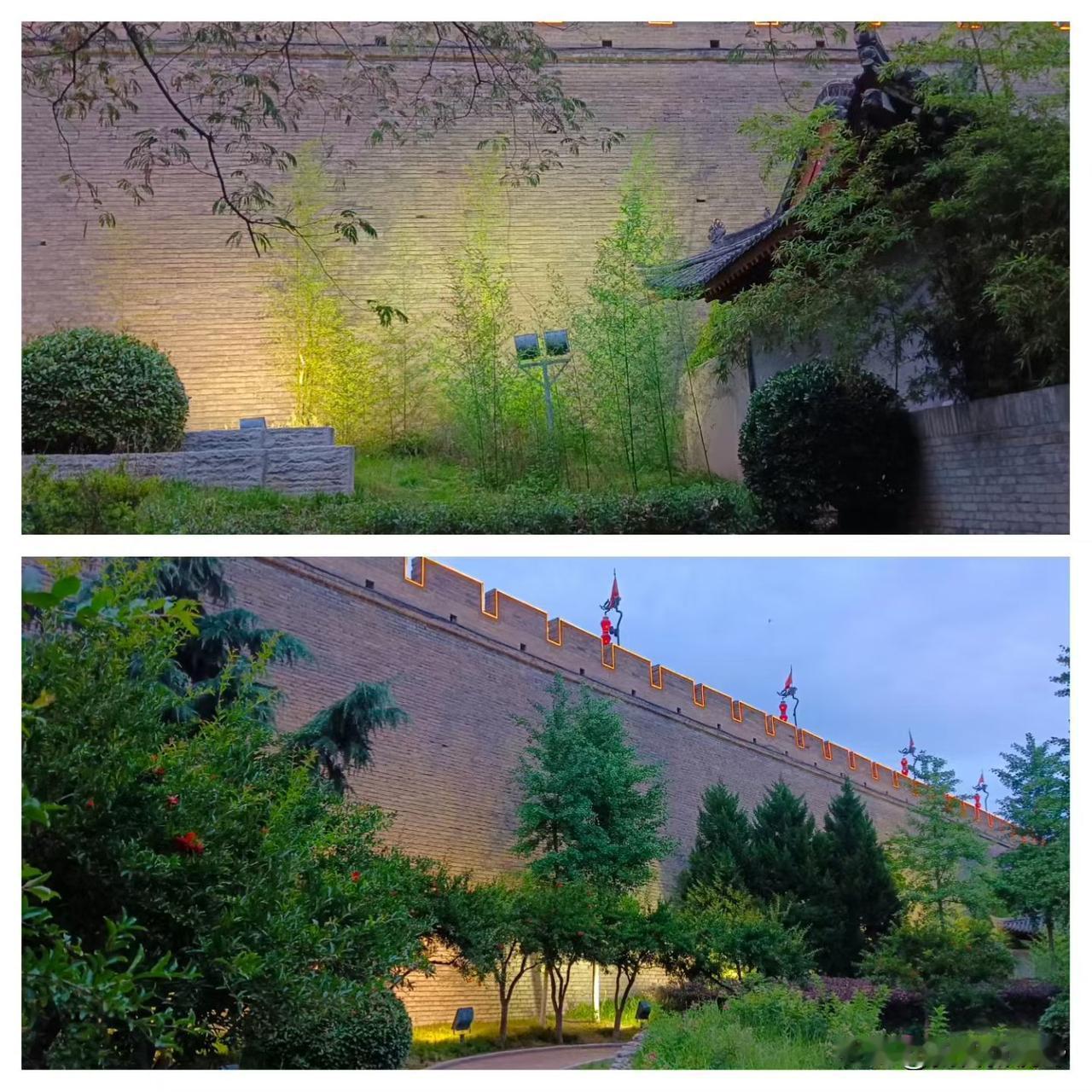 古城墙下的静谧时光，绿意盎然，历史与自然的完美融合秦腔在陕西文化中有何地位 古韵