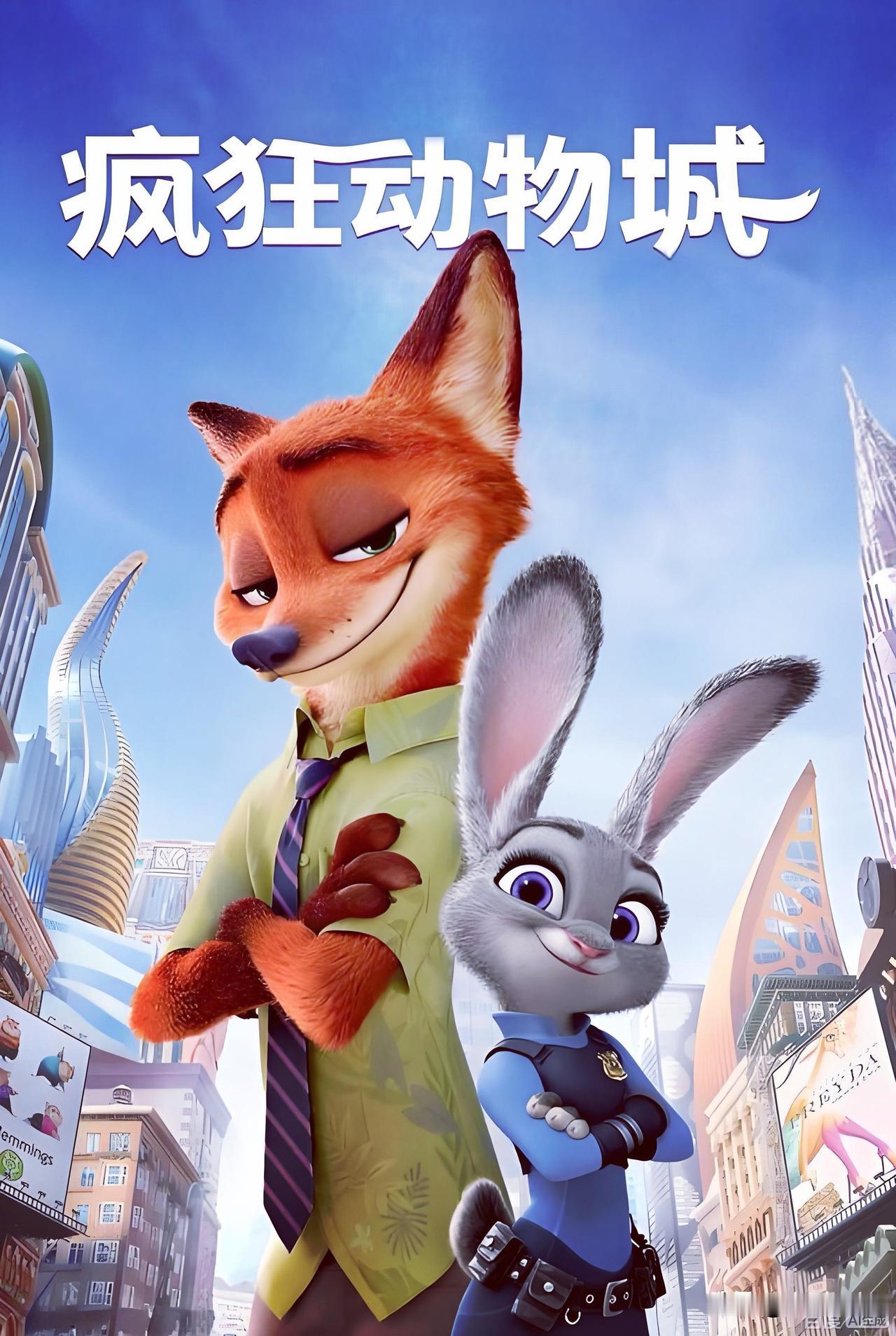 元旦节看看《疯狂动物城》，也是个不错的选项。
动物城就是个大型职场修罗场。兔子朱