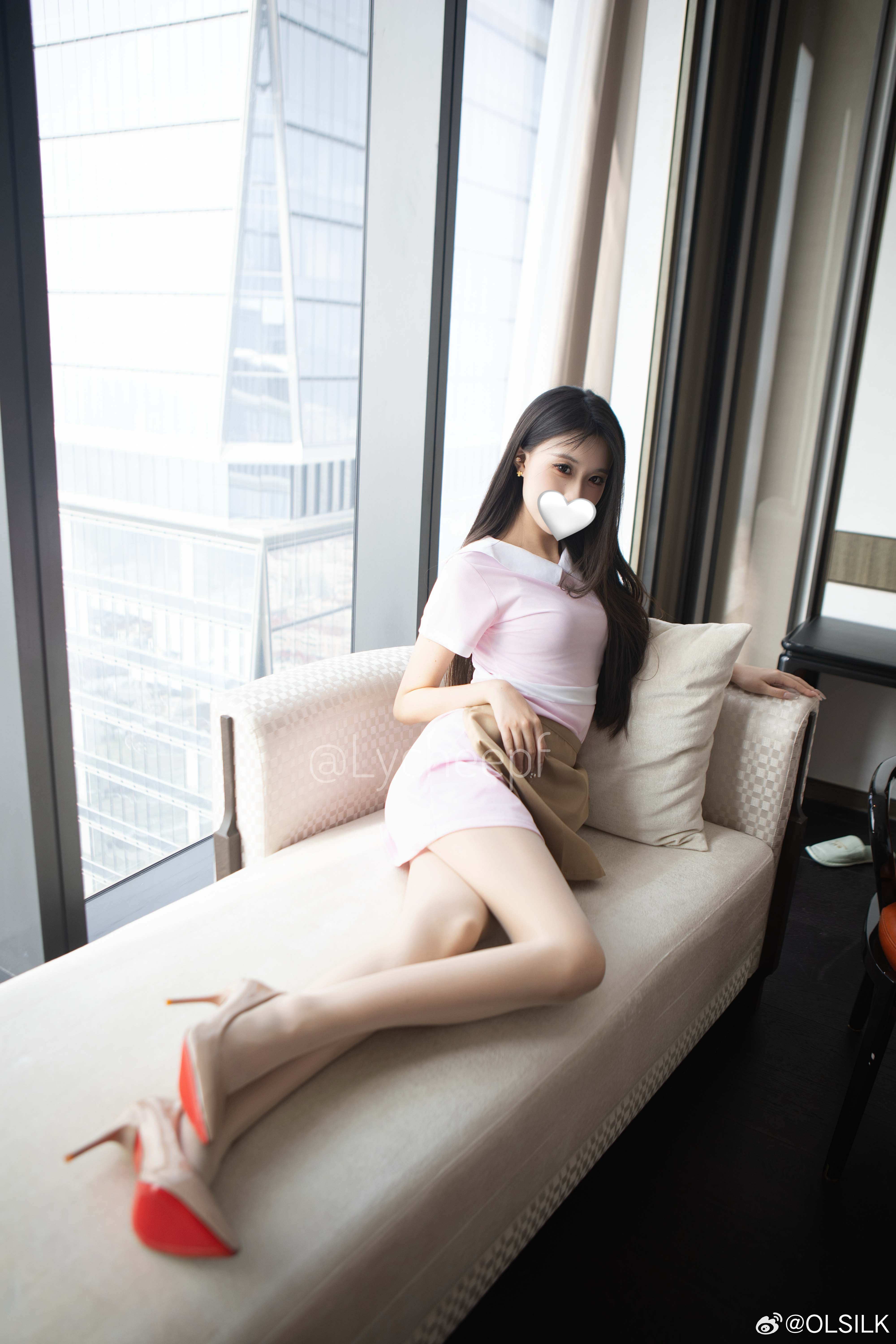 粉粉的乖乖的泡芙lychee今天穿什么ootdolsilk