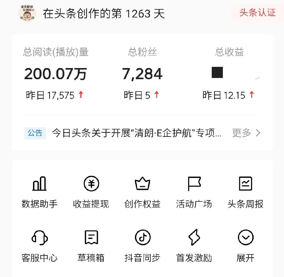 ​昨天阅读量有17575，和前天差不多，但是单价高了不少，收益达到了12块！
