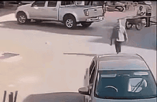 这是开车走神了吗？车前有人看不见？撞到人的时候没有感觉？