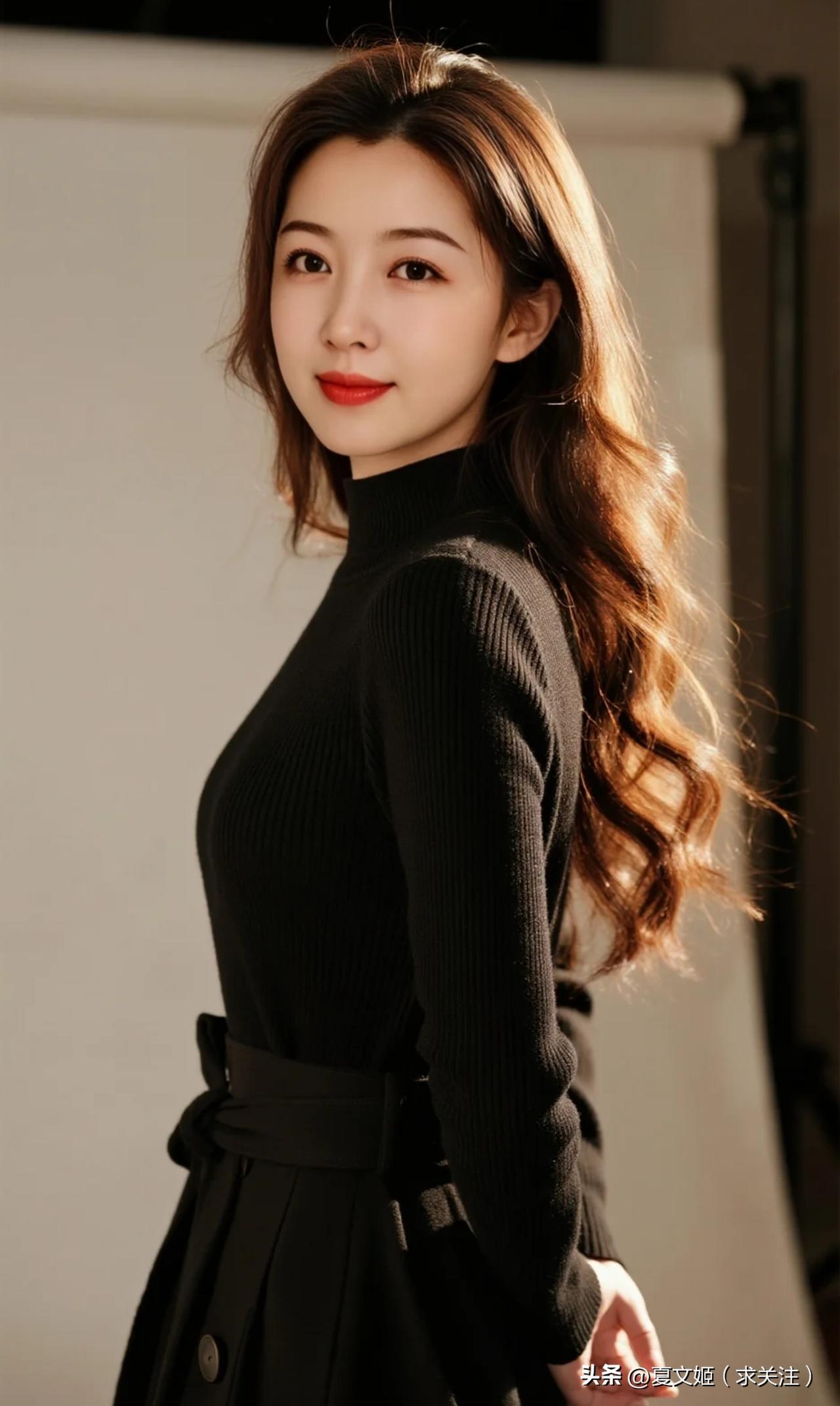 柳眉含黛远山长，秋水为神玉作妆。
步摇轻曳生莲影，笑语微闻散麝香。
静若幽兰空谷