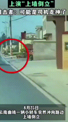 全程看呆！云南小车离奇“卡墙悬空”，全网爆笑：这车会飞？
 真的大开眼界！又一桩