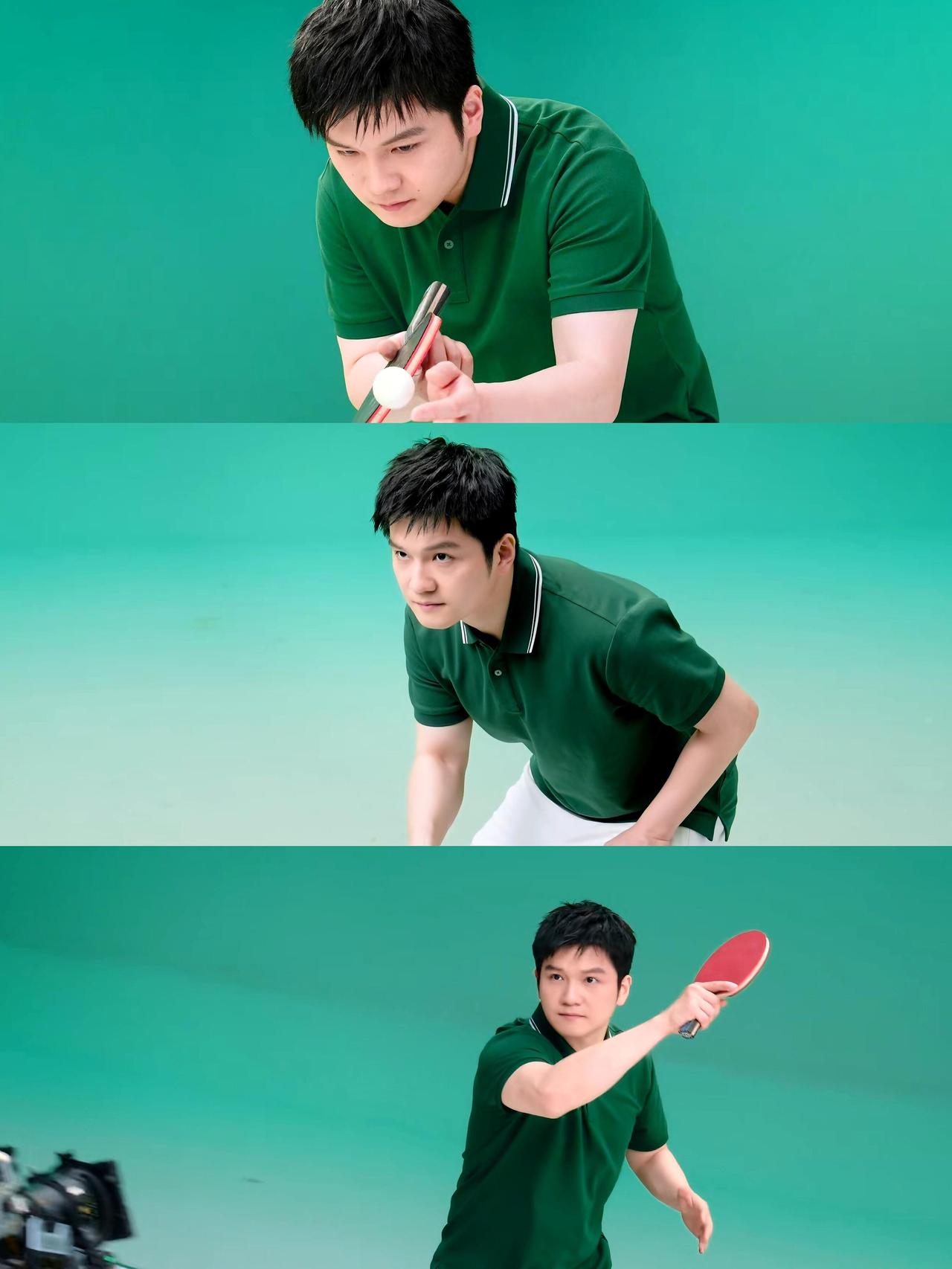 第一次穿绿绿的衣服，但是很显白，很清新三亚市，颜色重，丝毫不影响东哥的高级感！