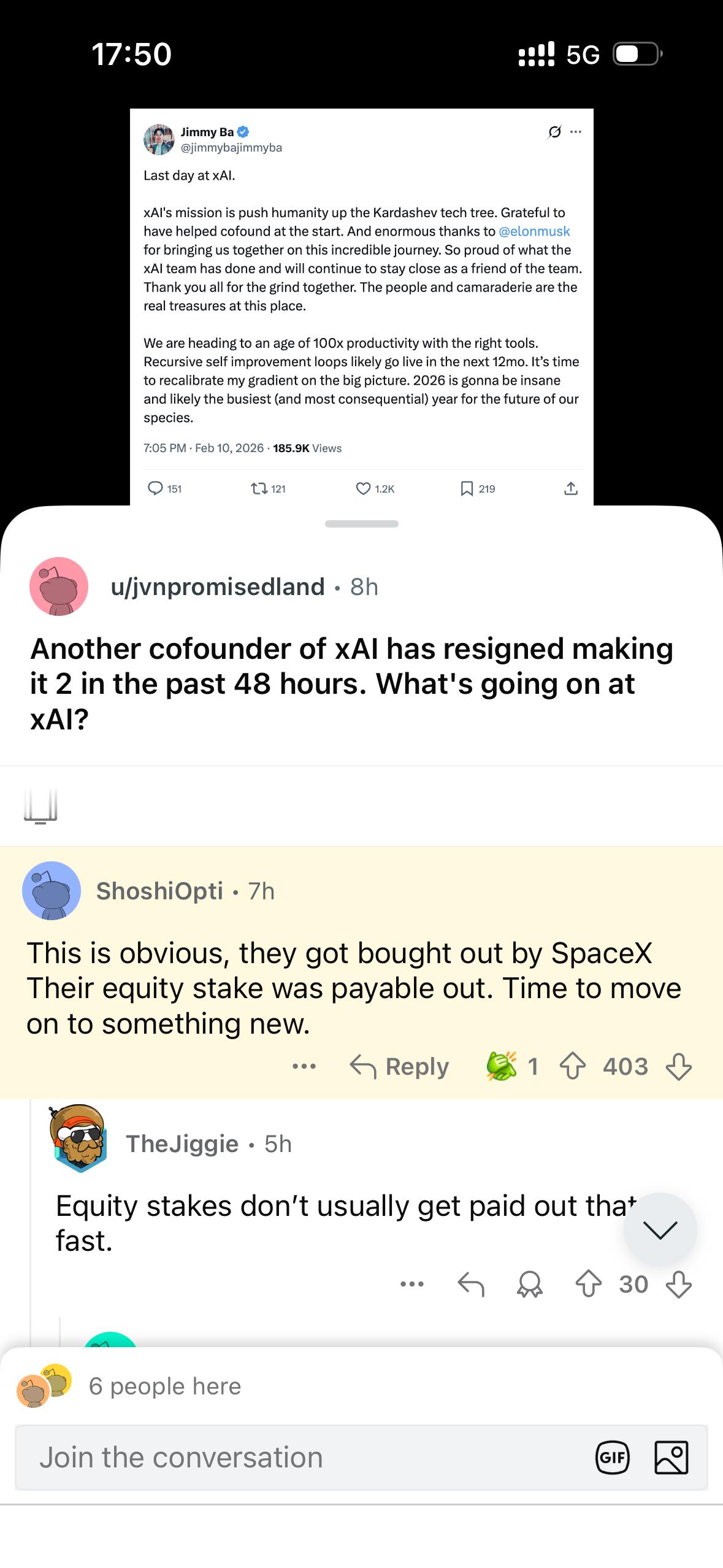 最近一个月x AI联合创始人们陆续宣布辞职。最近两天又有两位华裔联创辞职。据量子