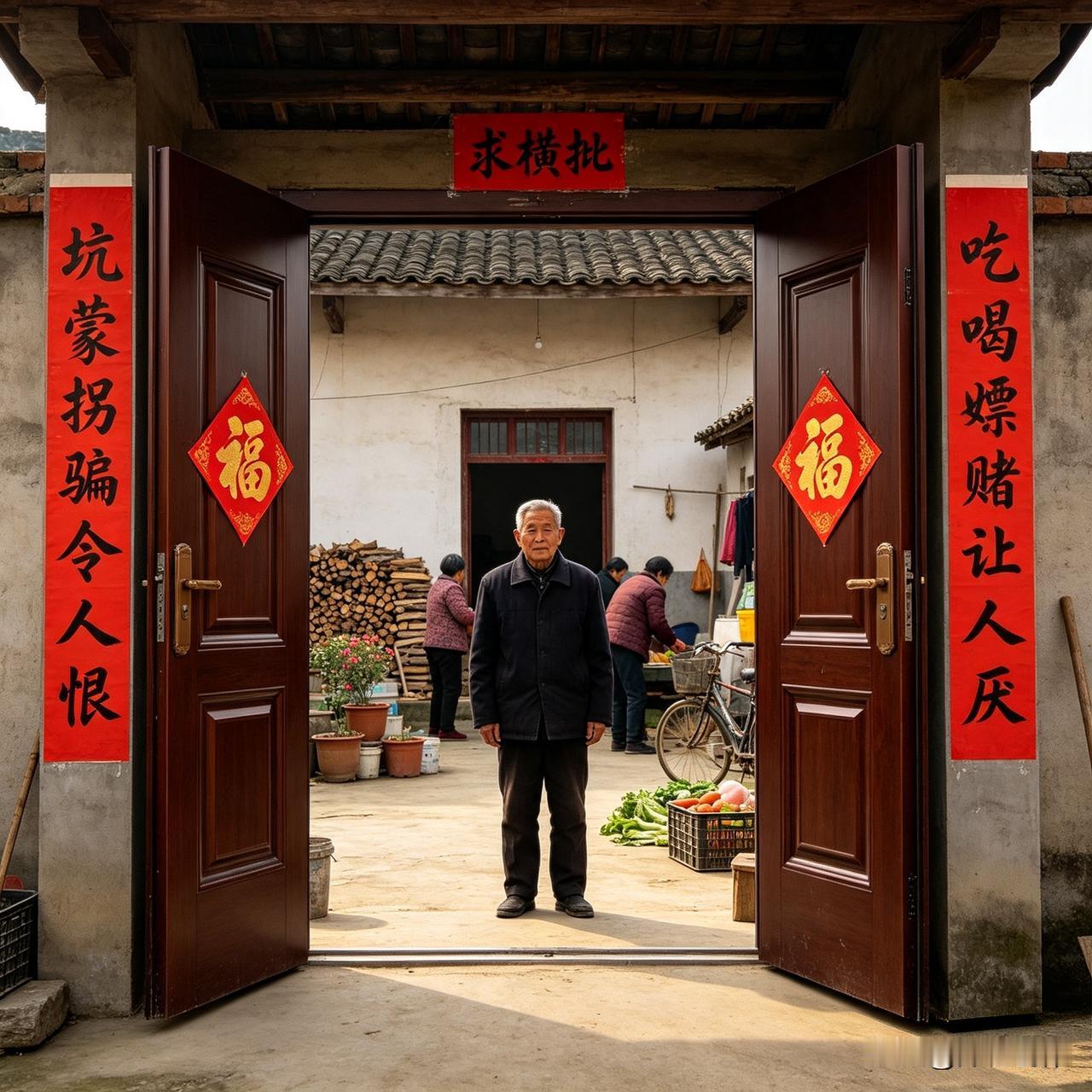 上联：坑蒙拐骗令人恨
下联：吃喝嫖赌让人厌
 
这副对联直指世间恶习，批判不良行