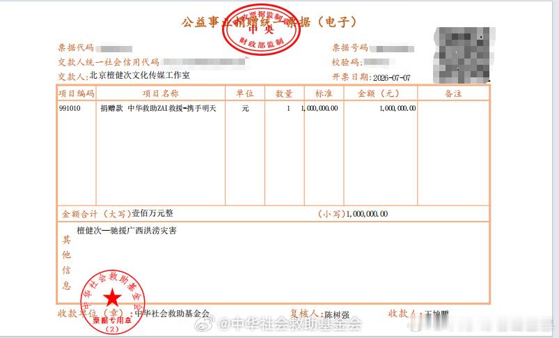 檀健次后援会携手全体小炭火的捐赠的救灾物资已经到达广西灾区。点开大哥抖音，满屏都