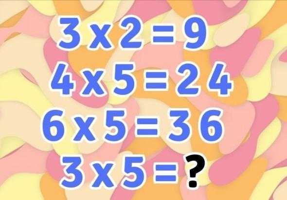 这些乘法算式里藏着神奇规律！看，“3×2 = 9”“4×5 = 24”“6×5 