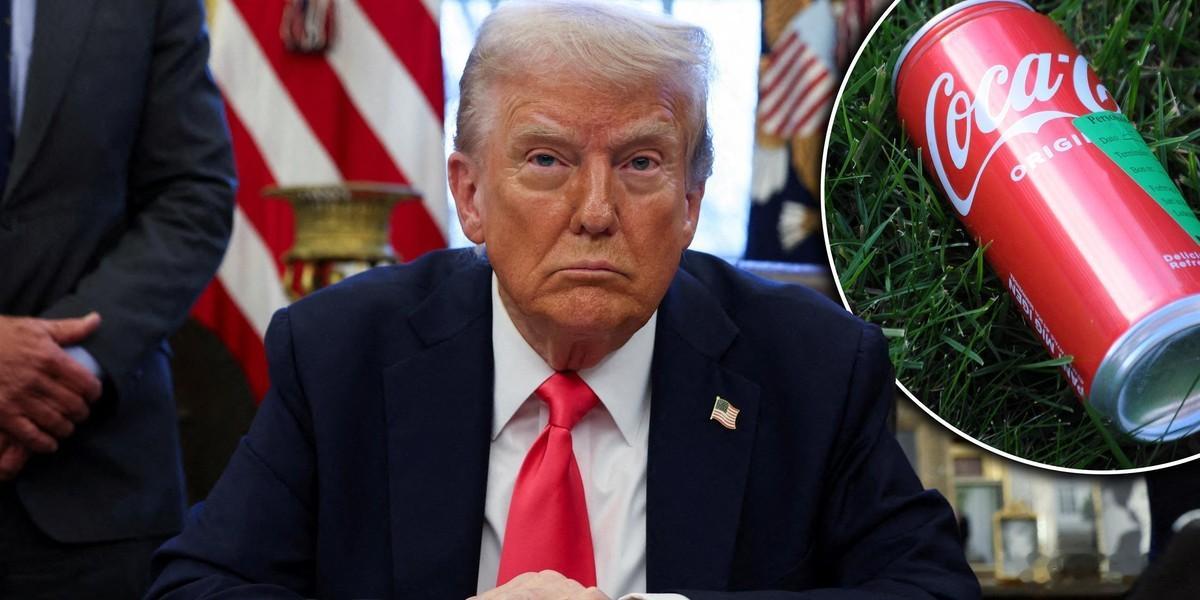 ‼️特朗普终于找到了比拯救世界更重要的事情——他想出了如何让可口可乐味道更好的方