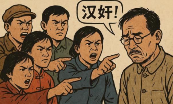 简直是天大的讽刺！当年给日军带路、害死两百多条人命的汉奸，他的亲孙子如今反倒成了