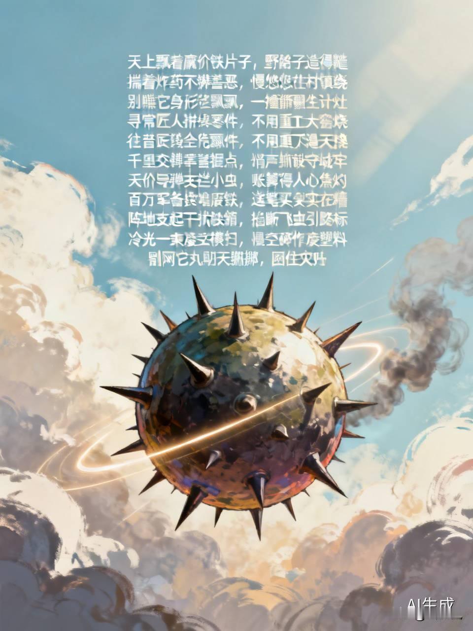 天上飘着廉价铁片子，野路子造得糙
揣着炸药不辨善恶，慢悠悠往村镇绕
别瞧它身形轻