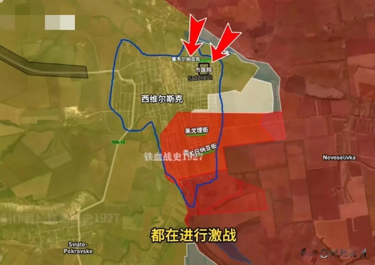 俄军从多个方向猛攻塞弗尔斯克，该城已朝不保夕。

正当乌军集中精锐力量解救红军城