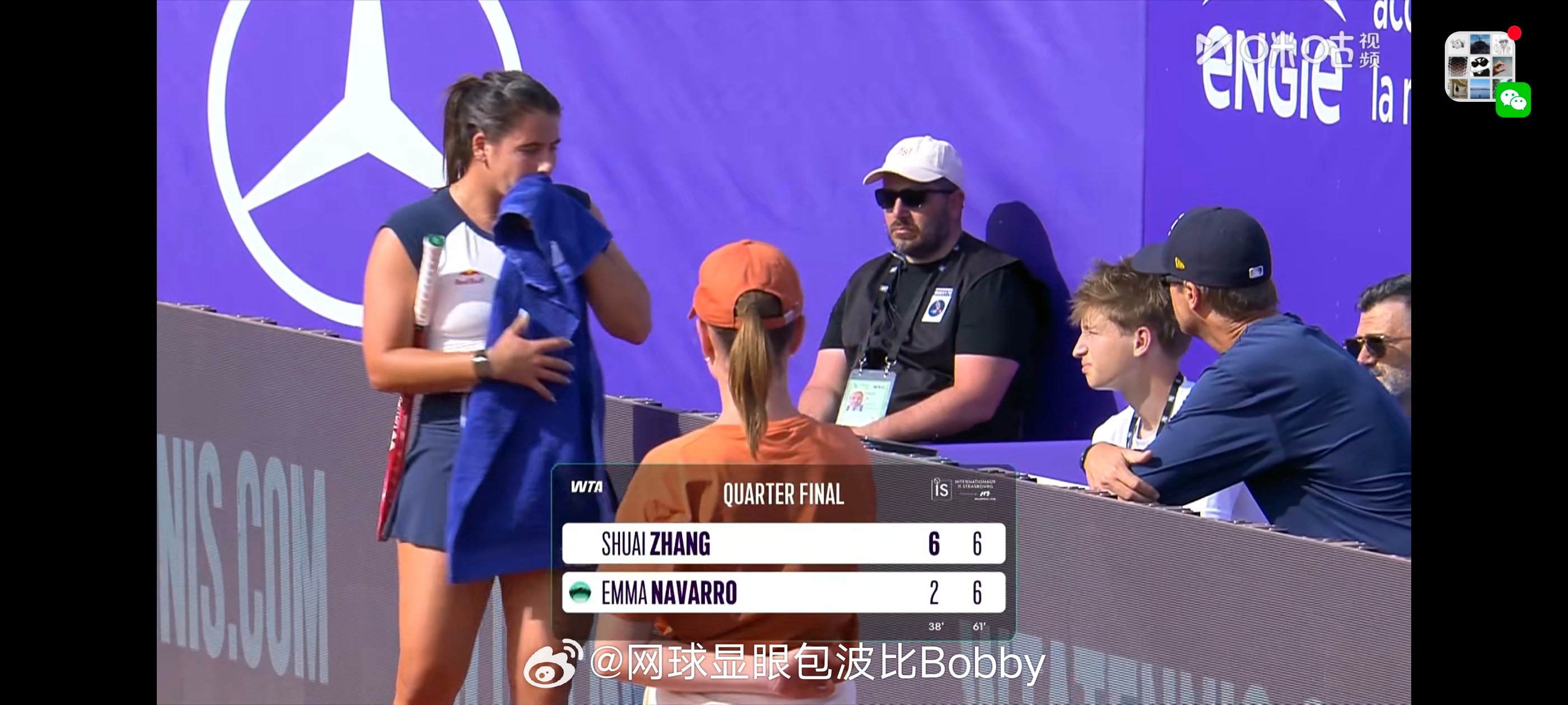 女子无发胜，哎，第二盘抢七大战张帅vs纳瓦罗wta500