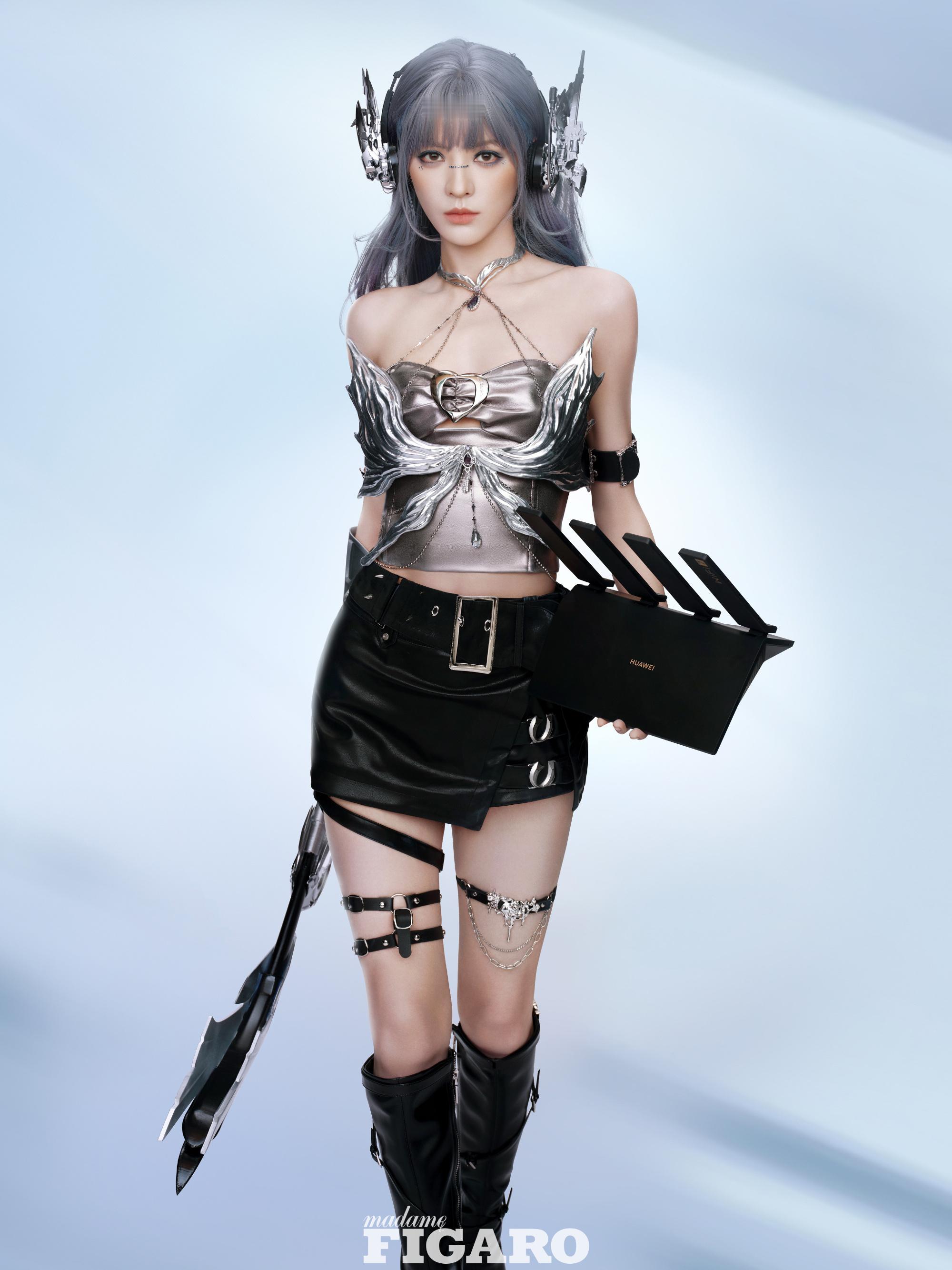 张予曦银发精灵造型好美啊[打call]带飞全场~~~ ​​​