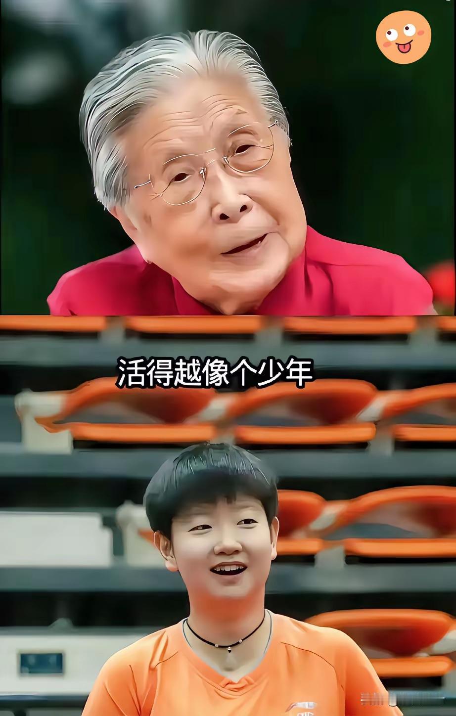 老奶奶说：
乒乓球
像太阳
国人心❤️里亮堂堂
谁最美
谁最靓
莎莎就是小太阳