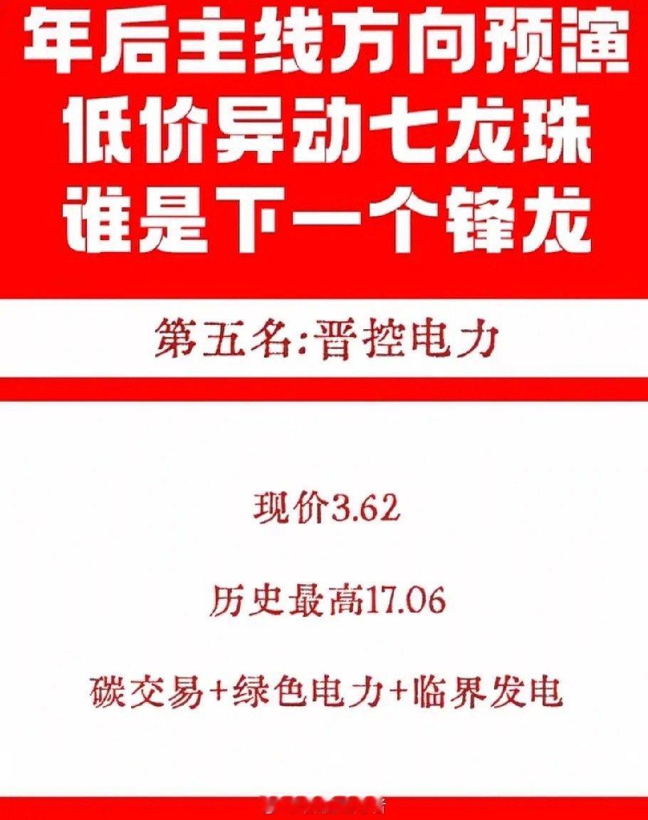 年后主线方向初现：低价异动“七龙珠”，谁能接棒成为下一个焦点？年后市场的主线脉络