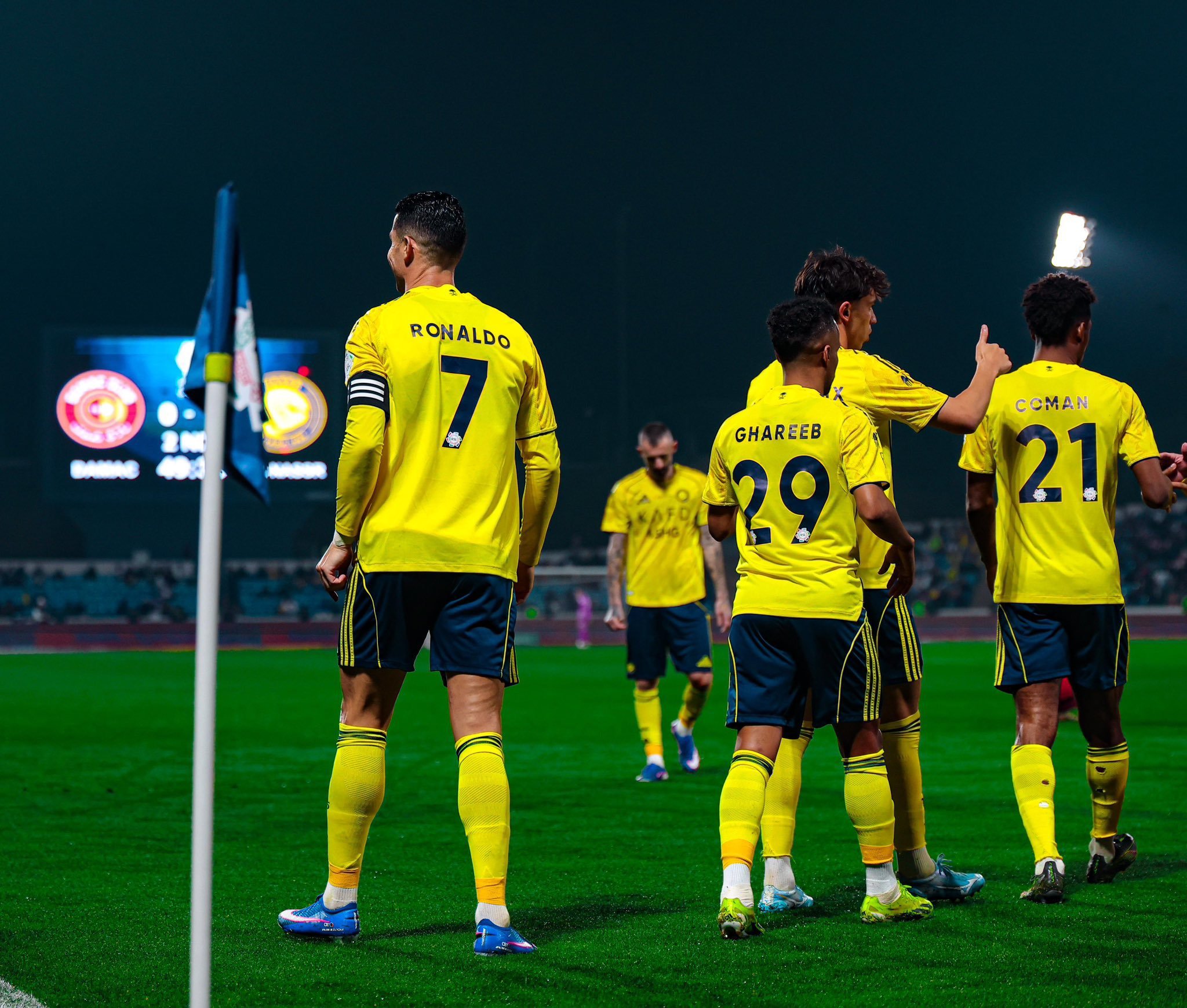 C罗c罗生涯第960球达马克1比2利雅得胜利进球+胜利小手一指，小眼一眨(｡•̀