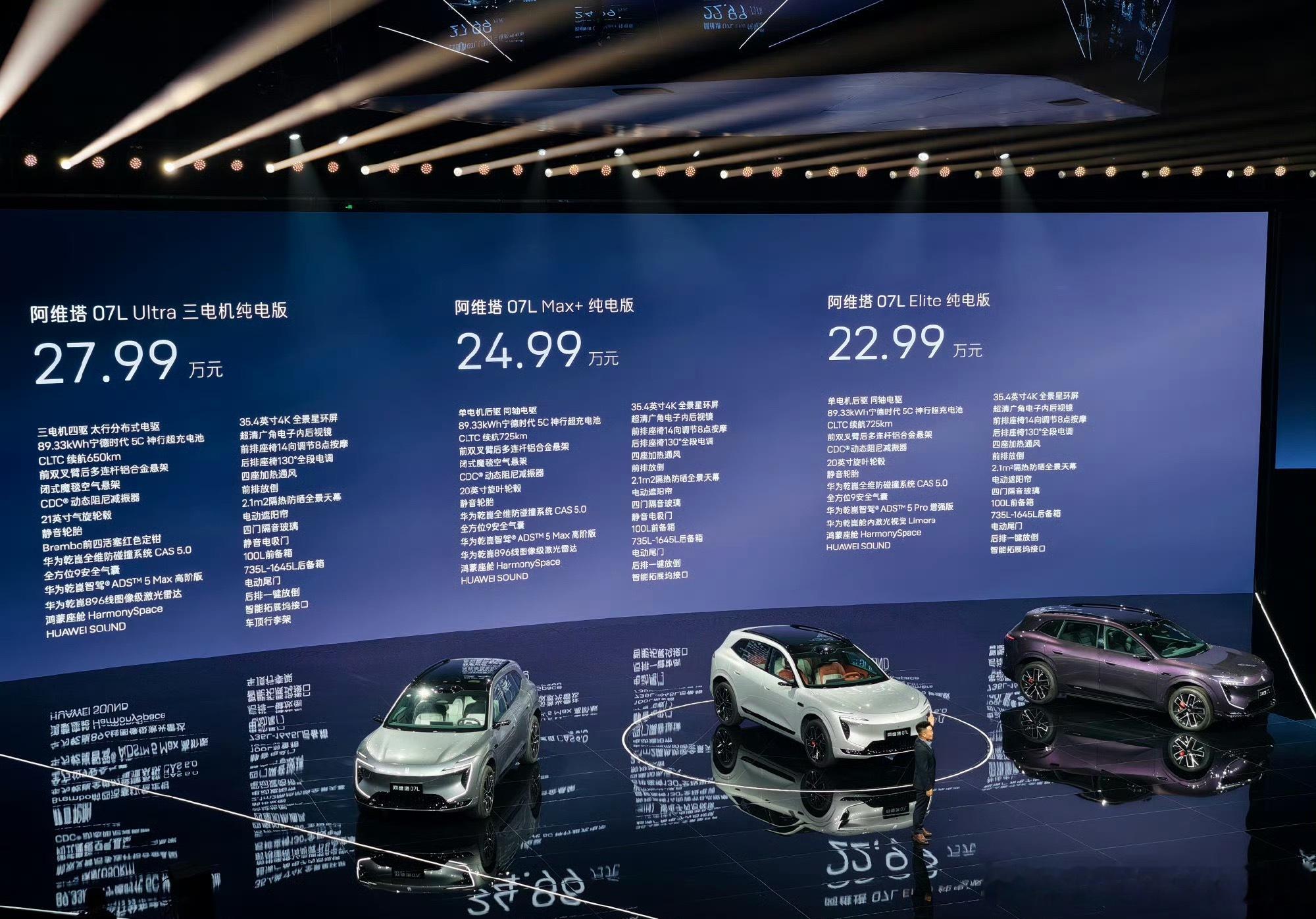 21.99万起，比预算低1万，阿维塔07L 这价格大家觉得如何？对比07，07L
