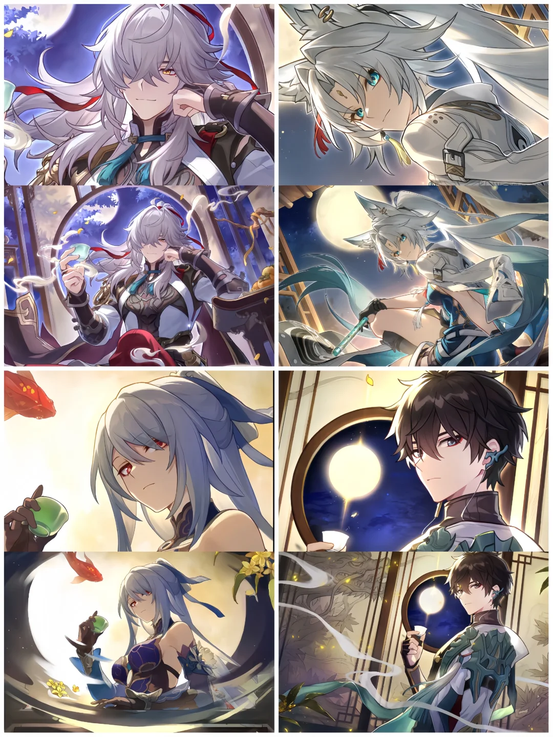 崩铁的中秋贺图，真是美的很稳定❤️