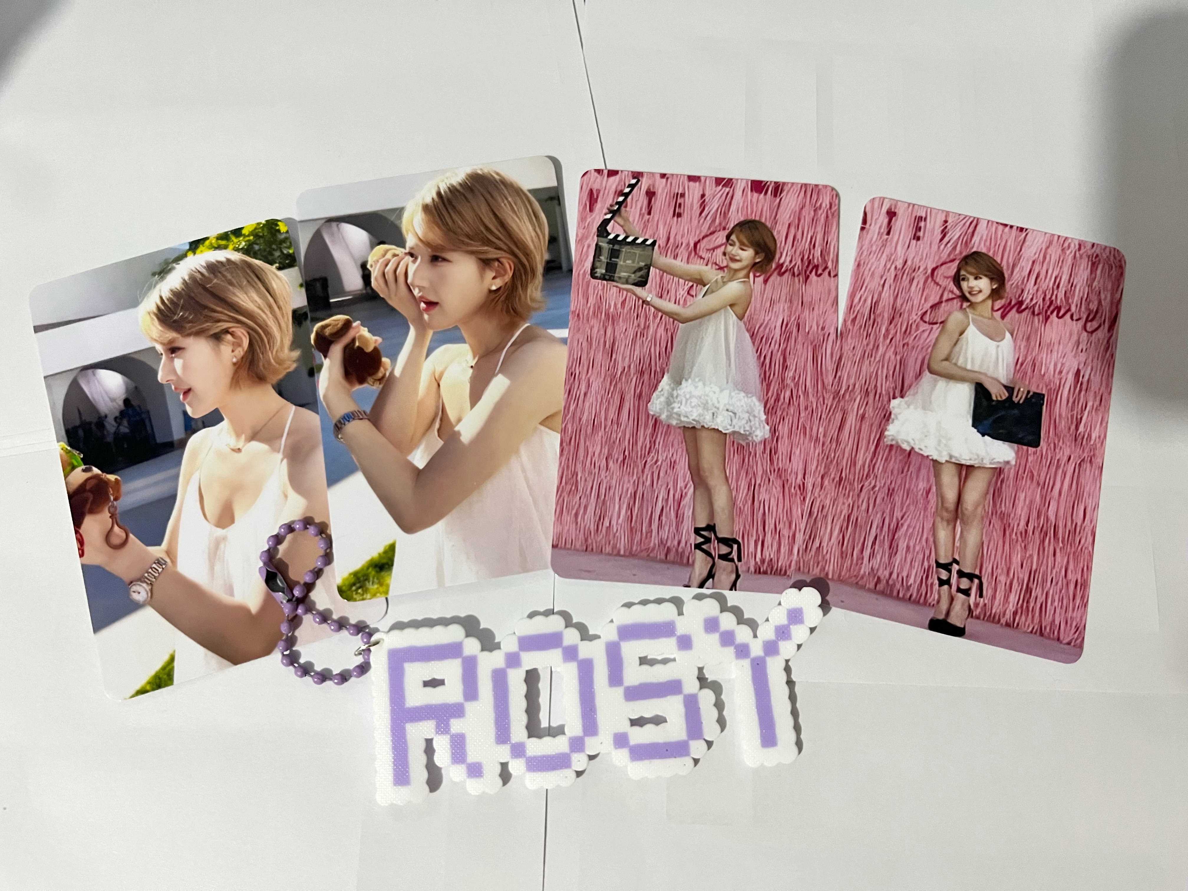 这个能当生日会互换物料吗🥺还是只能当伸手的呀，自己拍的未公开小卡➕手工拼豆ro