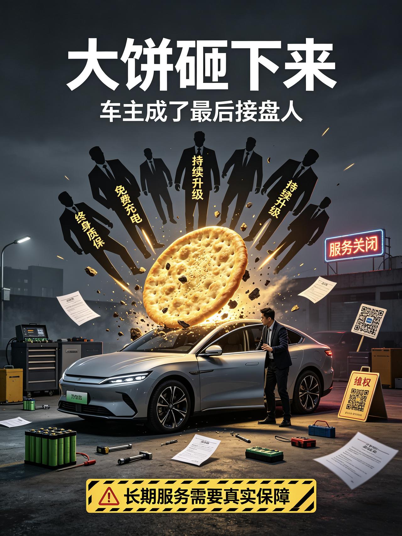 现在新能源市场看着热闹，背地里多少车企在玩击鼓传花的游戏。买车的时候，销售把终身