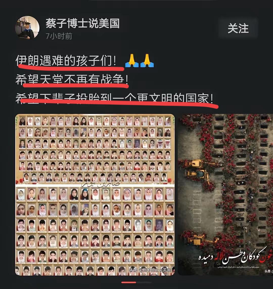 蔡子博士，您这是想说啥呢？？
天堂不再有战争！
希望下辈子能投胎一个更加文明的国