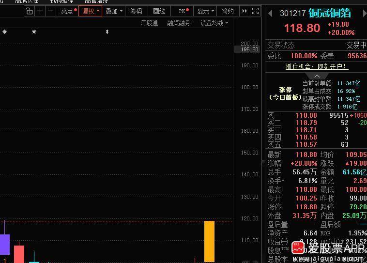 $铜冠铜箔 sz301217$ 铜冠铜箔301217📈日内20CM涨停，恭喜上